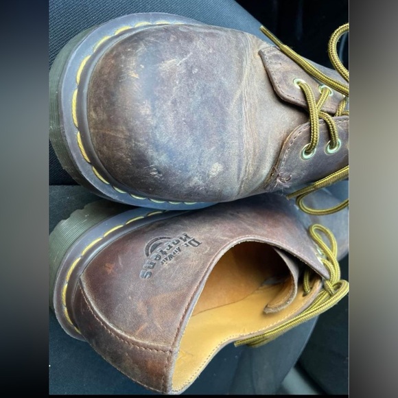 Dr. Martens 1561 low top leather oxford shoes in brown size 12 mens - Picture 6 of 6